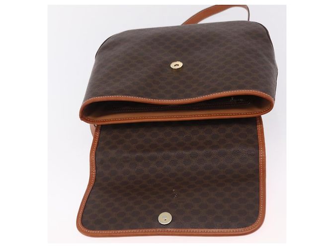 Céline CELINE Macadam Canvas Hand Bag PVC Leather 2way Brown Gold - vista 22