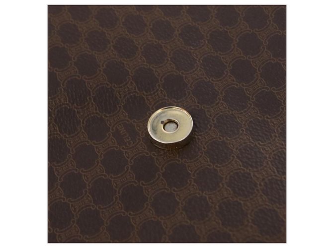 Céline CELINE Macadam Canvas Hand Bag PVC Leather 2way Brown Gold - vista 25
