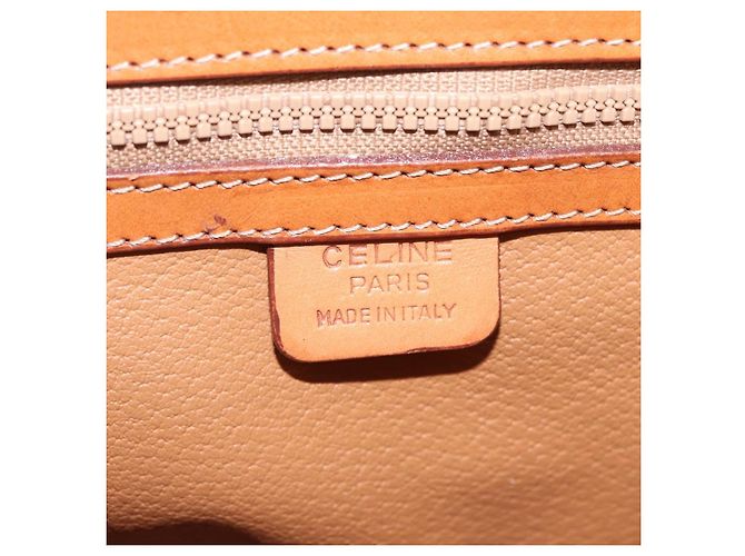 Céline CELINE Macadam Canvas Hand Bag PVC Leather 2way Brown Gold - vista 26