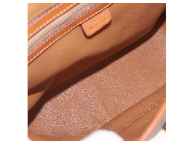 Céline CELINE Macadam Canvas Hand Bag PVC Leather 2way Brown Gold - vista 27
