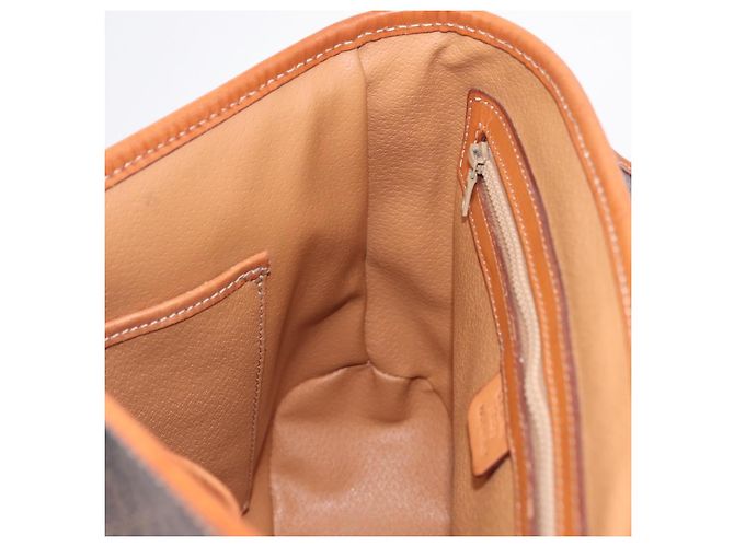 Céline CELINE Macadam Canvas Hand Bag PVC Leather 2way Brown Gold - vista 29