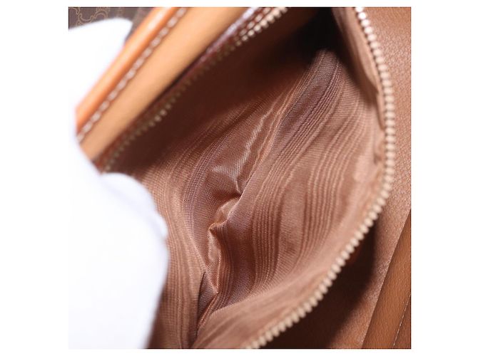 Céline CELINE Macadam Canvas Hand Bag PVC Leather 2way Brown Gold - vista 31