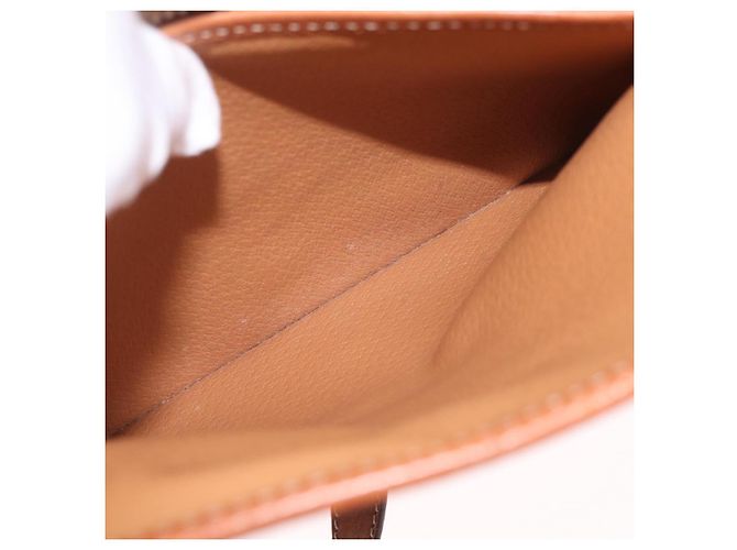 Céline CELINE Macadam Canvas Hand Bag PVC Leather 2way Brown Gold - vista 32