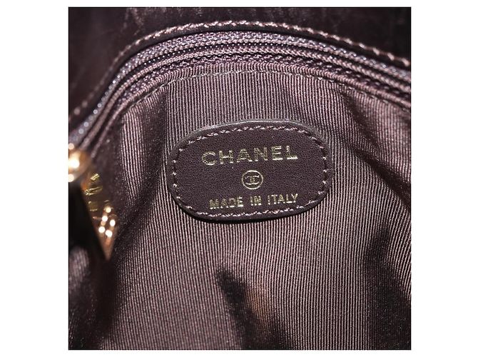 CHANEL Shoulder Bag Lamb Skin Bronze CC - vista 19
