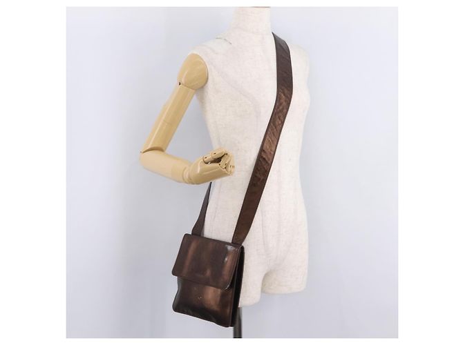 CHANEL Shoulder Bag Lamb Skin Bronze CC - vista 26