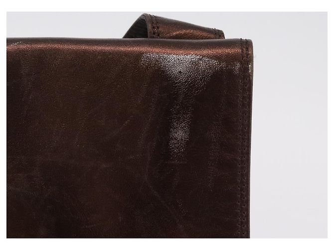 CHANEL Shoulder Bag Lamb Skin Bronze CC - vista 3