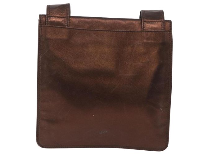 CHANEL Shoulder Bag Lamb Skin Bronze CC - vista 4