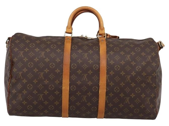 LOUIS VUITTON Monogram Keepall Bandouliere55 Boston Bag M41414 LV - vista 3