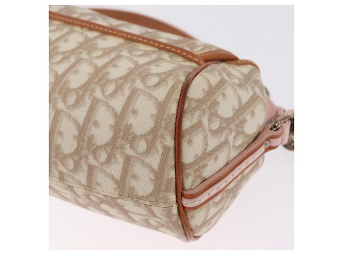 Christian Dior Trotter Canvas Romantic Chain Bag PVC Beige Silver - vista 15
