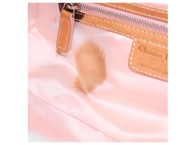 Christian Dior Trotter Canvas Romantic Chain Bag PVC Beige Silver - vista 25