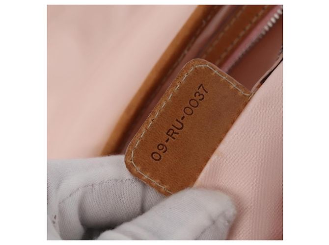 Christian Dior Trotter Canvas Romantic Chain Bag PVC Beige Silver - vista 29