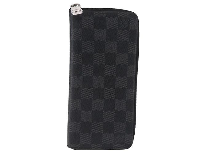 LOUIS VUITTON Damier Graphite Zippy Wallet Vertical N63095 LV - vista 2