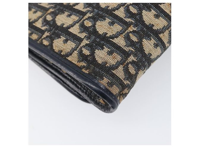 Christian Dior Trotter Canvas Chain Shoulder Bag Navy Gold - vista 17