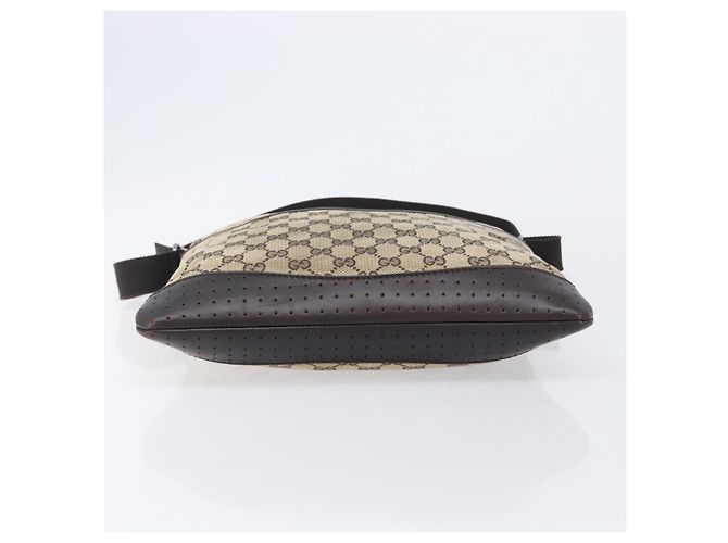 GUCCI GG Canvas Shoulder Bag Beige Silver 145857 - vista 5