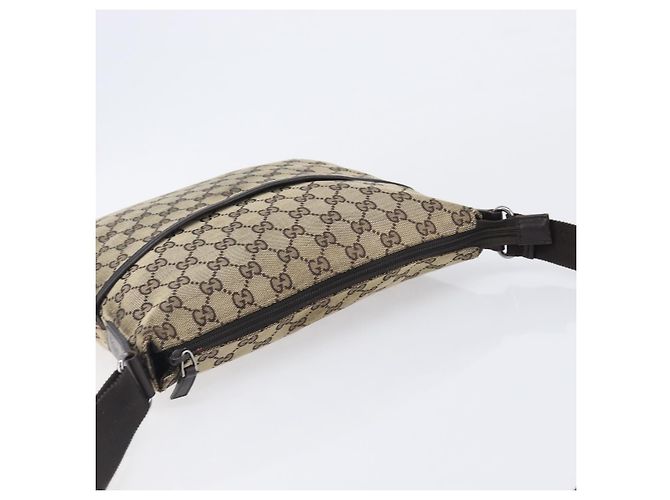 GUCCI GG Canvas Shoulder Bag Beige Silver 145857 - vista 6