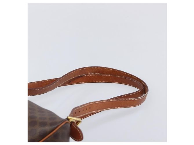 Céline CELINE Macadam Canvas Backpack PVC Leather Brown Gold - vista 15