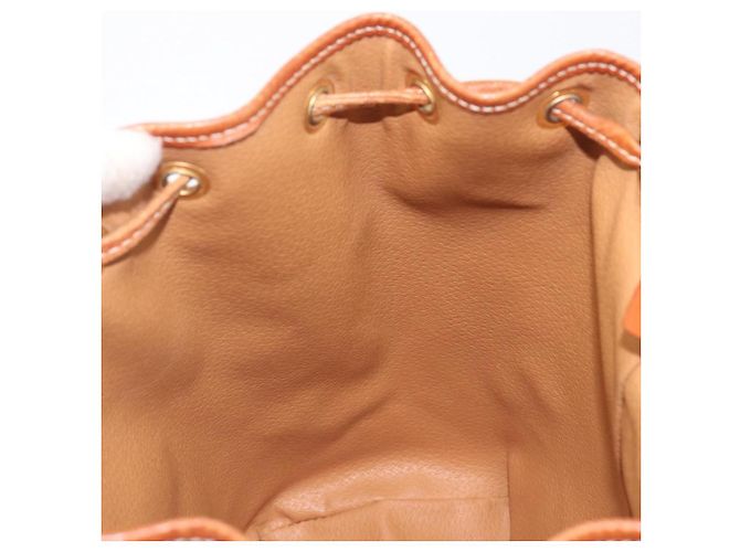 Céline CELINE Macadam Canvas Backpack PVC Leather Brown Gold - vista 28