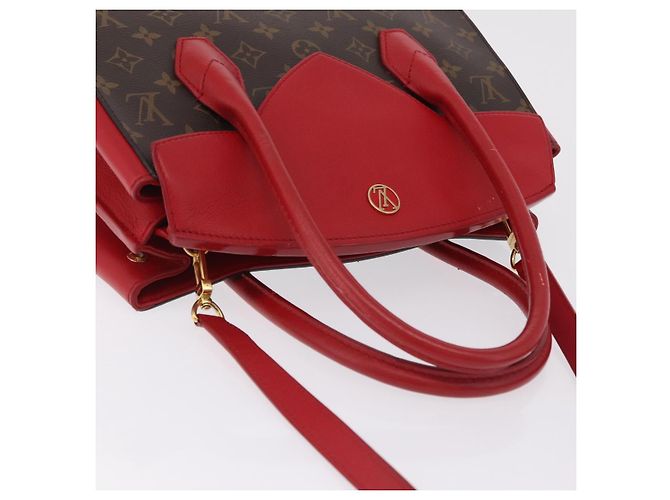 LOUIS VUITTON Monogram Florine Hand Bag 2way Red M42270 LV - vista 8