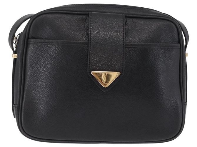 Autre Marque Saint Laurent Shoulder Bag Leather Black Gold - vista 13