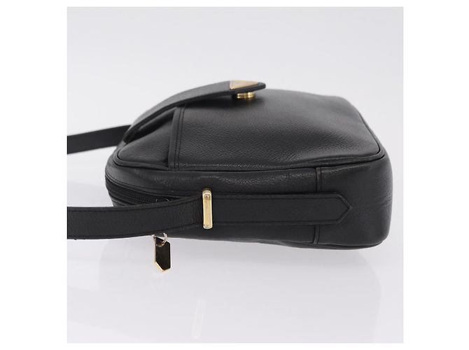 Autre Marque Saint Laurent Shoulder Bag Leather Black Gold - vista 5