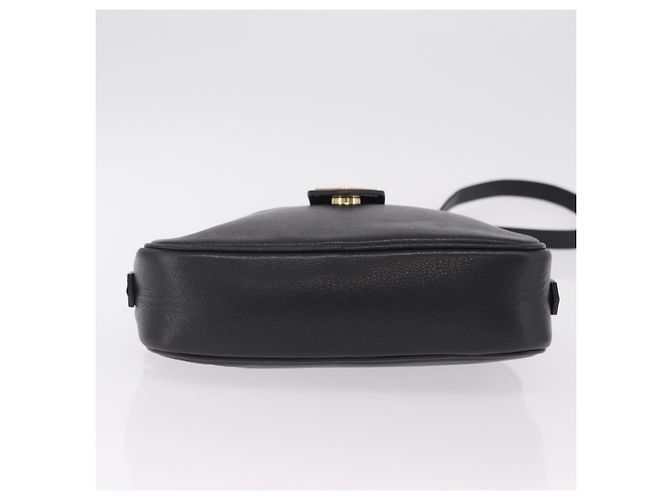 Autre Marque Saint Laurent Shoulder Bag Leather Black Gold - vista 6
