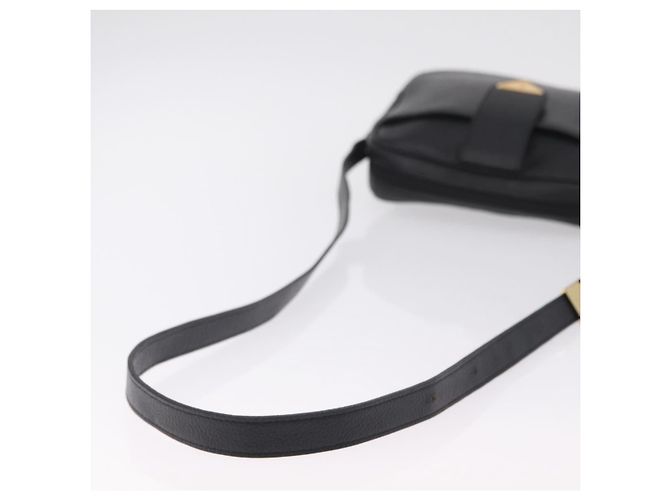 Autre Marque Saint Laurent Shoulder Bag Leather Black Gold - vista 8