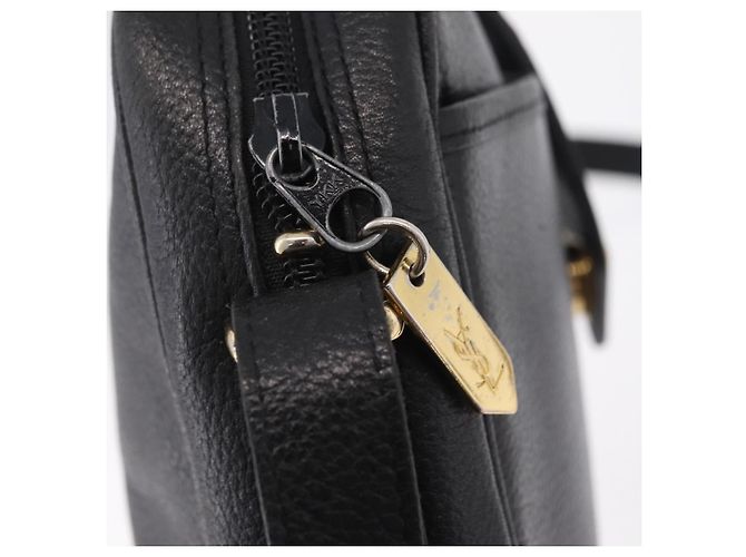 Autre Marque Saint Laurent Shoulder Bag Leather Black Gold - vista 9