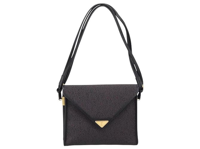 Autre Marque Saint Laurent Shoulder Bag PVC Canvas Gray Gold - vista 13
