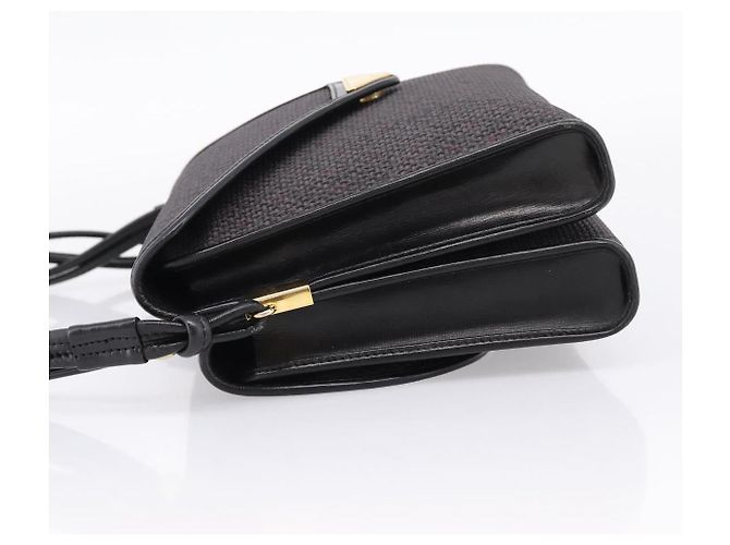 Autre Marque Saint Laurent Shoulder Bag PVC Canvas Gray Gold - vista 3