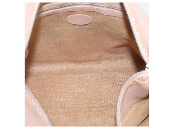 FENDI Bolsa de Ombro Celeria Couro Bege Prata 8BT093 - vista 11
