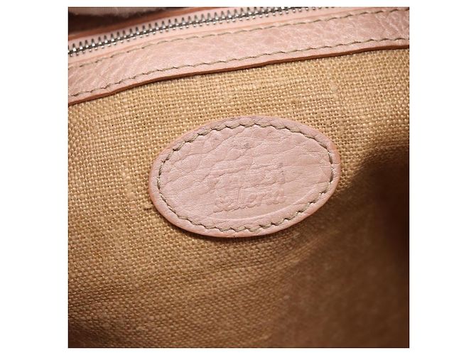 FENDI Bolsa de Ombro Celeria Couro Bege Prata 8BT093 - vista 22