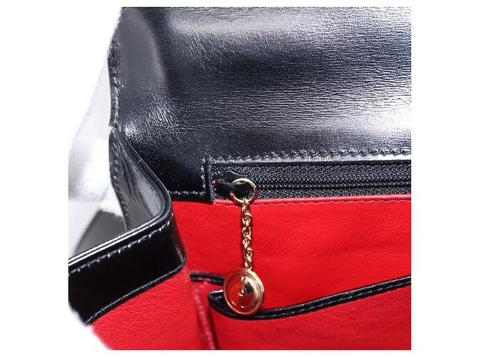 GUCCI Hand Bag Leather 2way Black Gold Tone - vista 23