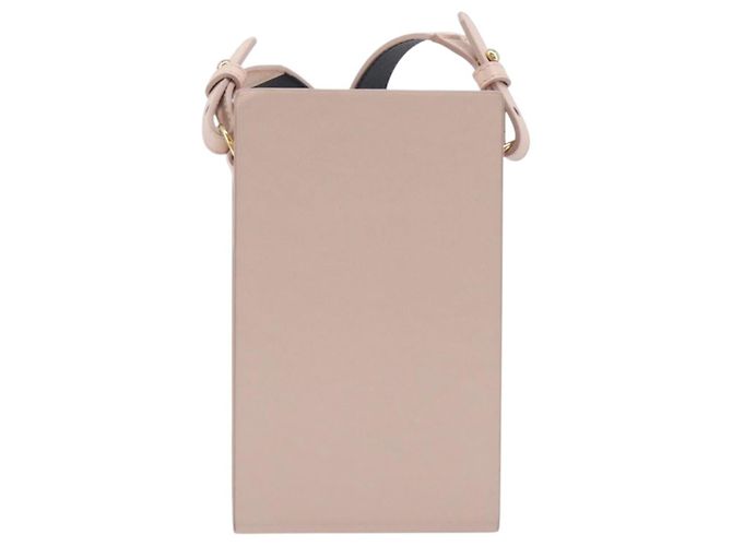 FENDI Box Shoulder Bag Leather Pink Gold Tone 8BT339 - vista 2