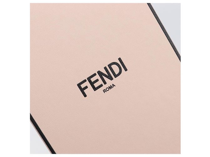 FENDI Box Shoulder Bag Leather Pink Gold Tone 8BT339 - vista 20
