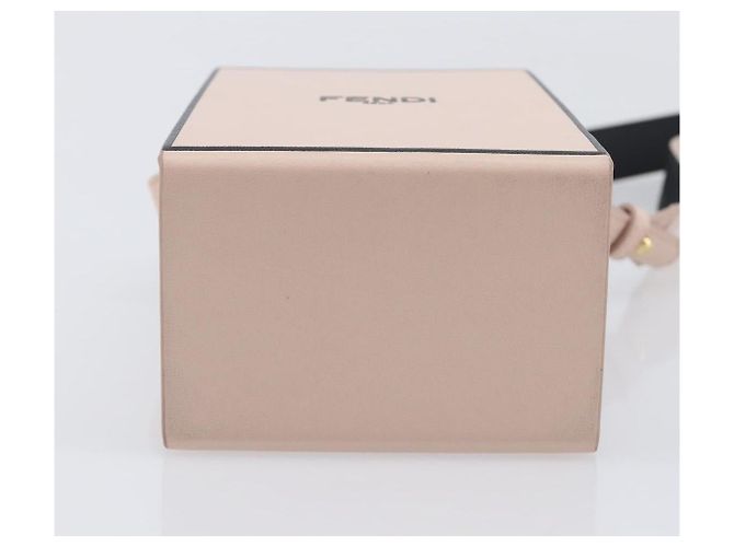 FENDI Box Shoulder Bag Leather Pink Gold Tone 8BT339 - vista 5