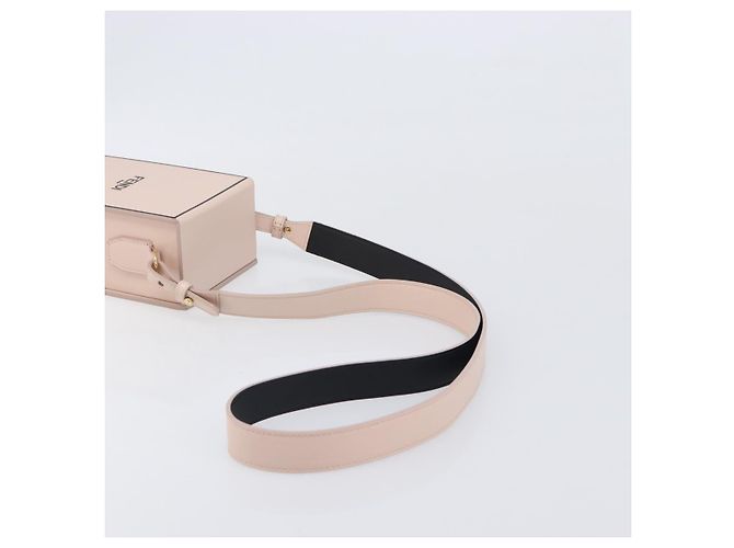 FENDI Box Shoulder Bag Leather Pink Gold Tone 8BT339 - vista 7