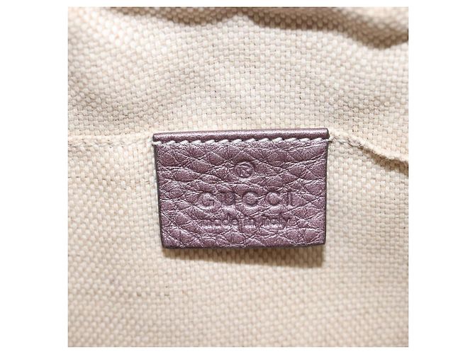 GUCCI Soho Shoulder Bag Leather Pink Gold Tone 308364 - vista 17