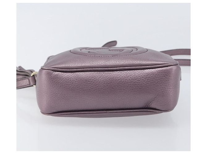 GUCCI Soho Shoulder Bag Leather Pink Gold Tone 308364 - vista 5