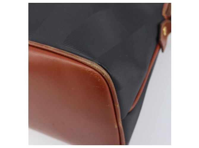 FENDI Pecan Hand Bag PVC 2way Black Gold Tone - vista 17