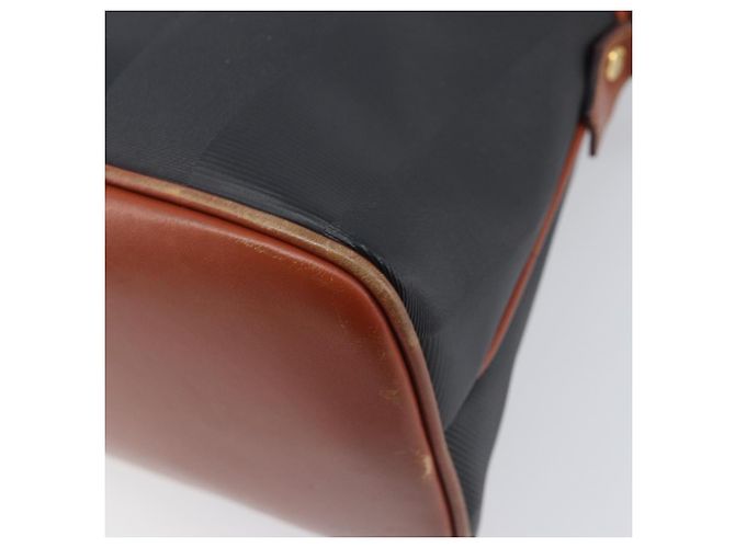 FENDI Pecan Hand Bag PVC 2way Black Gold Tone - vista 19