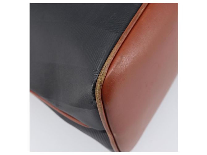 FENDI Pecan Hand Bag PVC 2way Black Gold Tone - vista 20