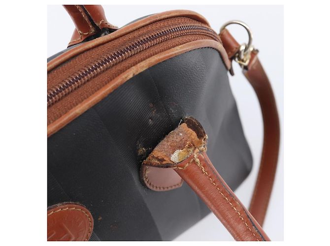 FENDI Pecan Hand Bag PVC 2way Black Gold Tone - vista 24