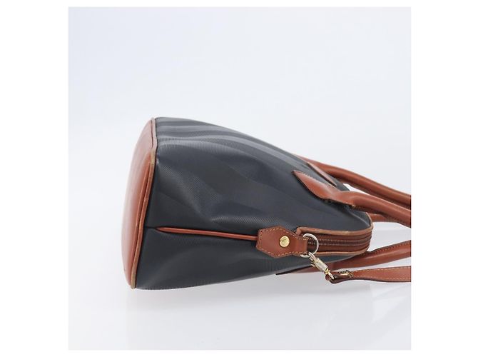 FENDI Pecan Hand Bag PVC 2way Black Gold Tone - vista 3