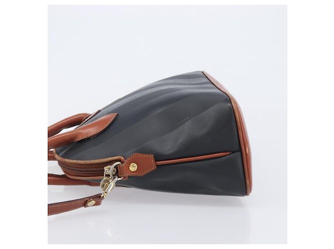 FENDI Pecan Hand Bag PVC 2way Black Gold Tone - vista 4