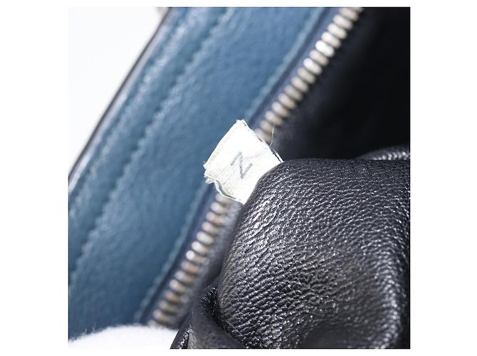 PRADA Schultertasche Vittero Dino Leather Navy Silver - Ansicht 11