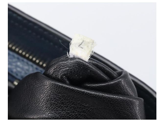 PRADA Schultertasche Vittero Dino Leather Navy Silver - Ansicht 12