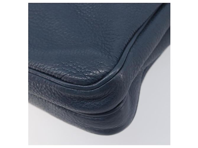PRADA Schultertasche Vittero Dino Leather Navy Silver - Ansicht 16