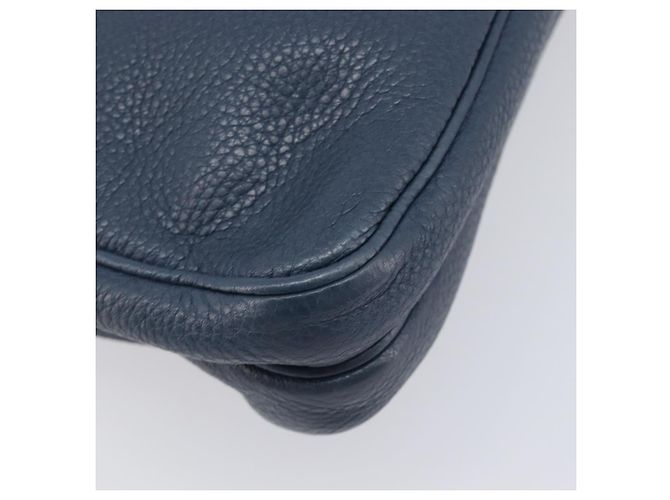 PRADA Schultertasche Vittero Dino Leather Navy Silver - Ansicht 17