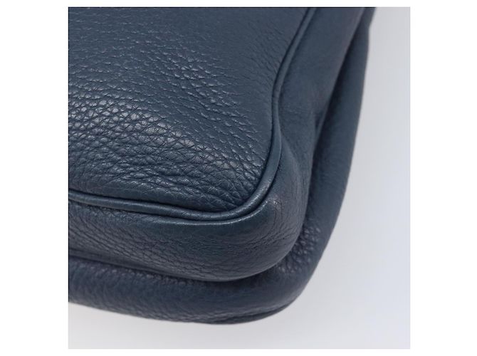 PRADA Schultertasche Vittero Dino Leather Navy Silver - Ansicht 18