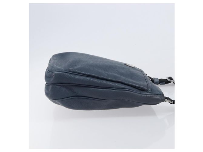 PRADA Schultertasche Vittero Dino Leather Navy Silver - Ansicht 3